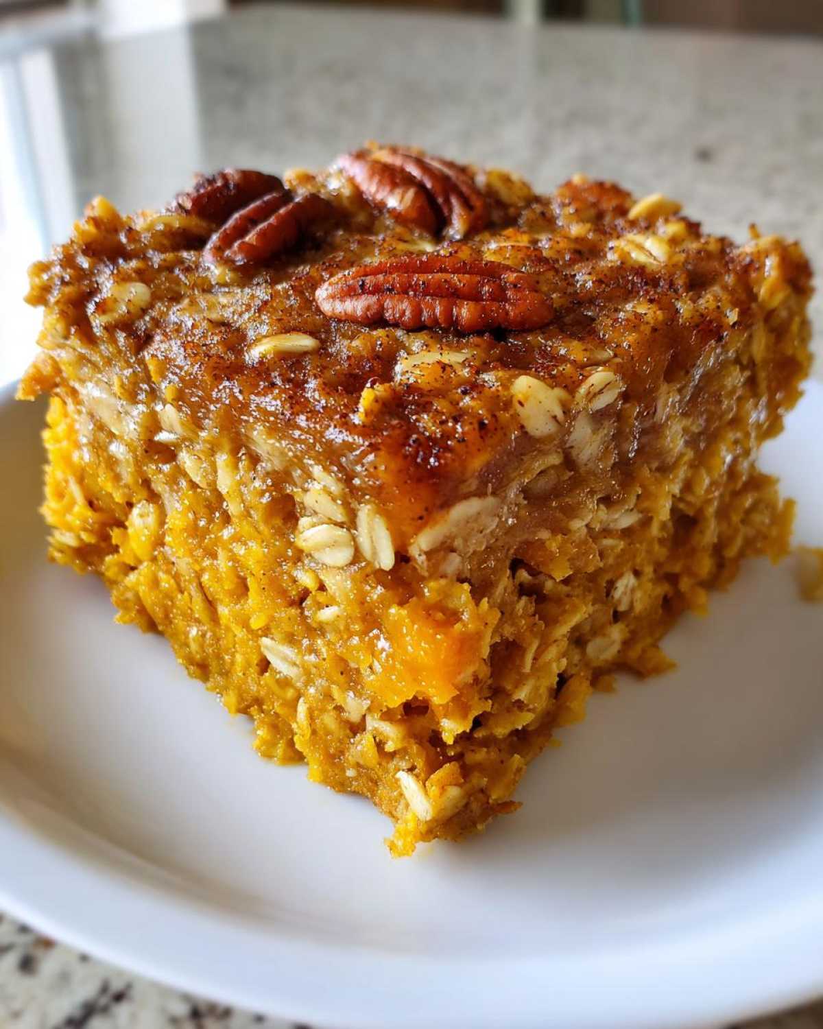 Healthy Pumpkin Baked Oatmeal - detail 2