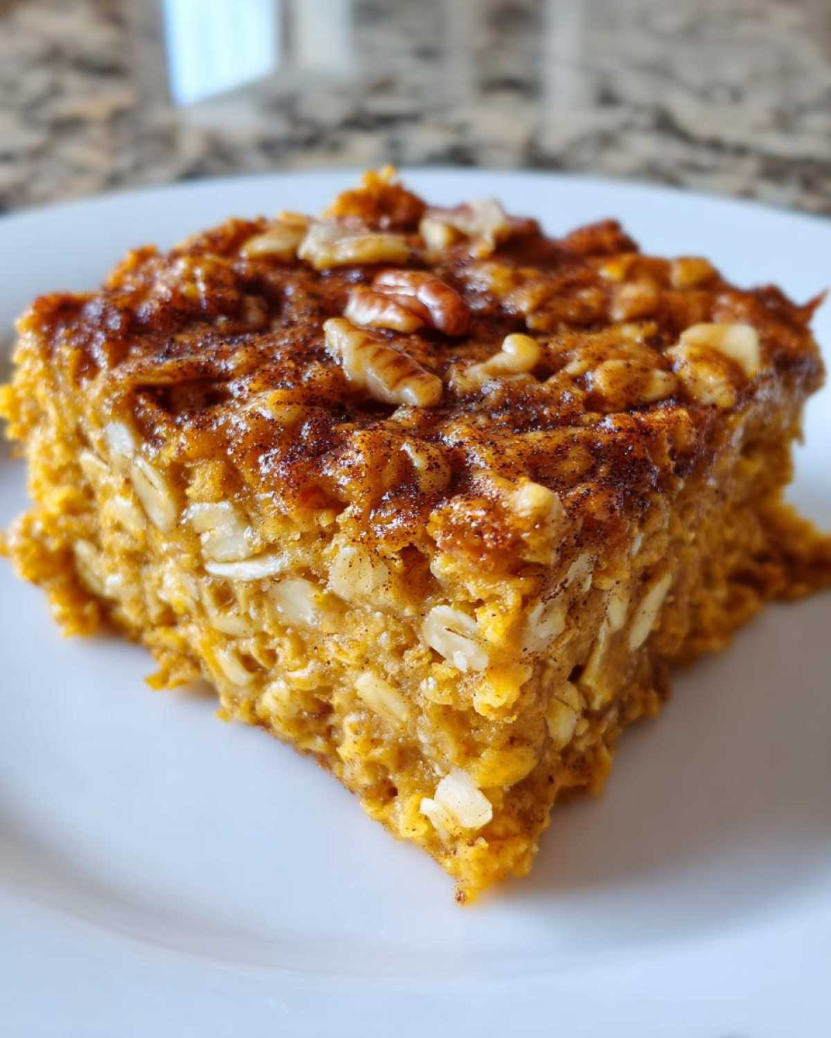 Healthy Pumpkin Baked Oatmeal - detail 3