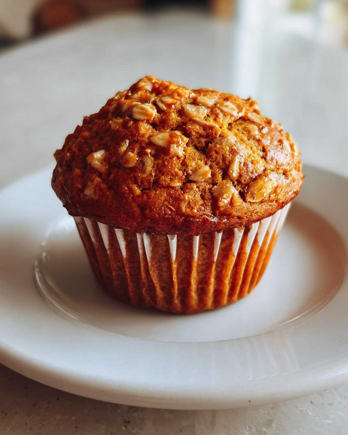 Healthy Pumpkin Oat Muffins - detail 1