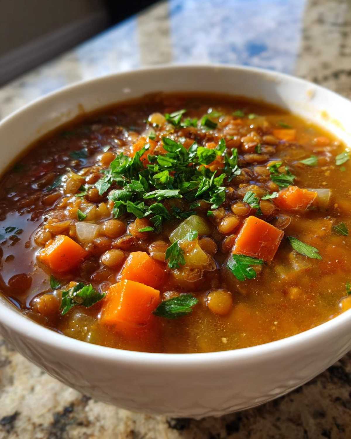 Hearty Lentil Soup - detail 1