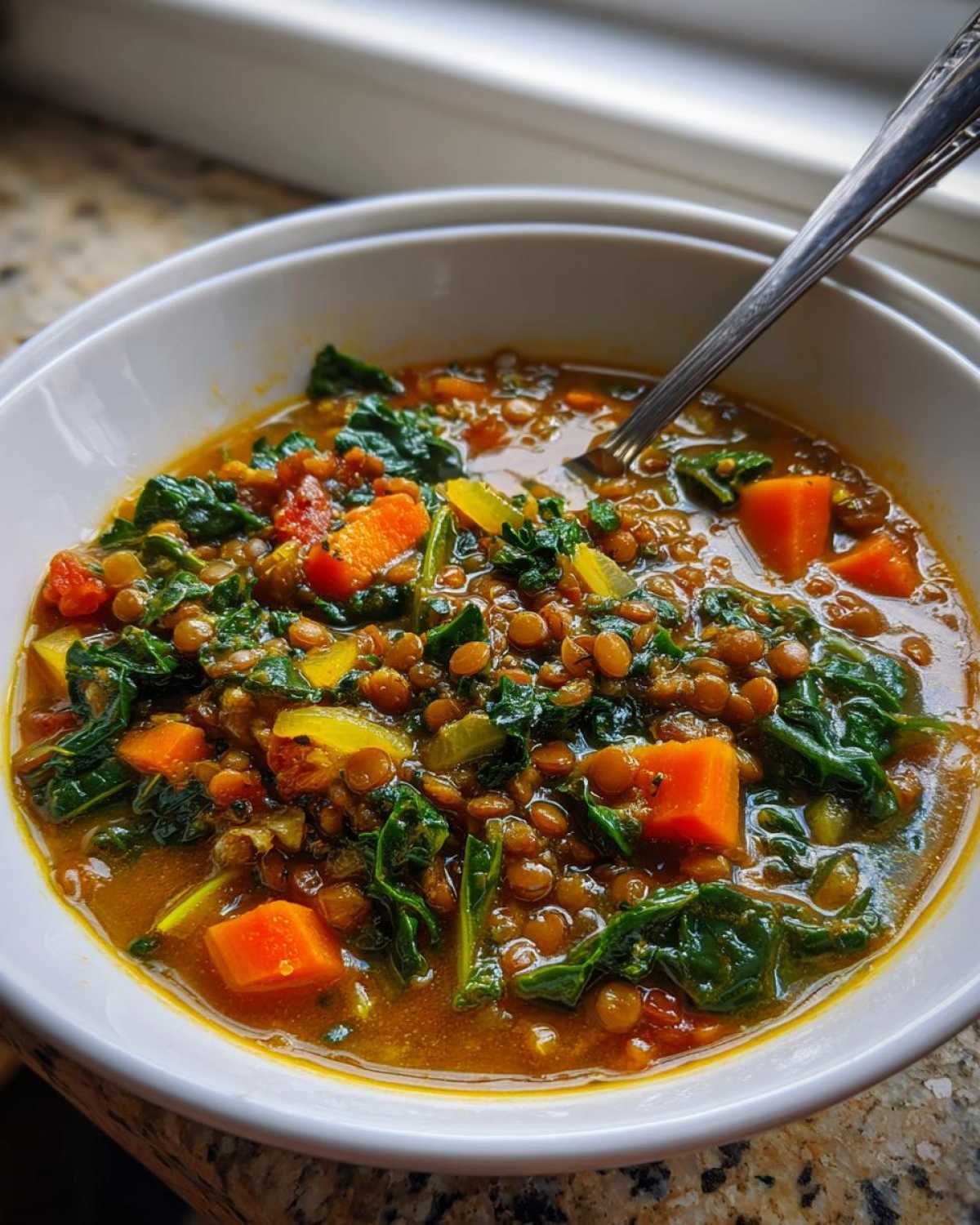 Hearty Lentil and Vegetable Soup - detail 4