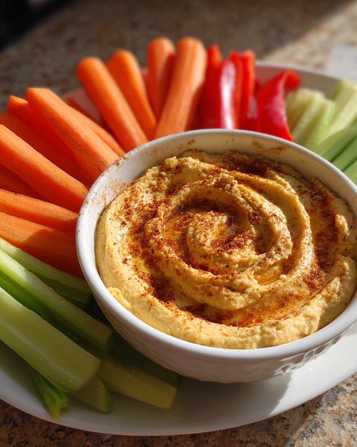 Hummus with Veggie Sticks - detail 1