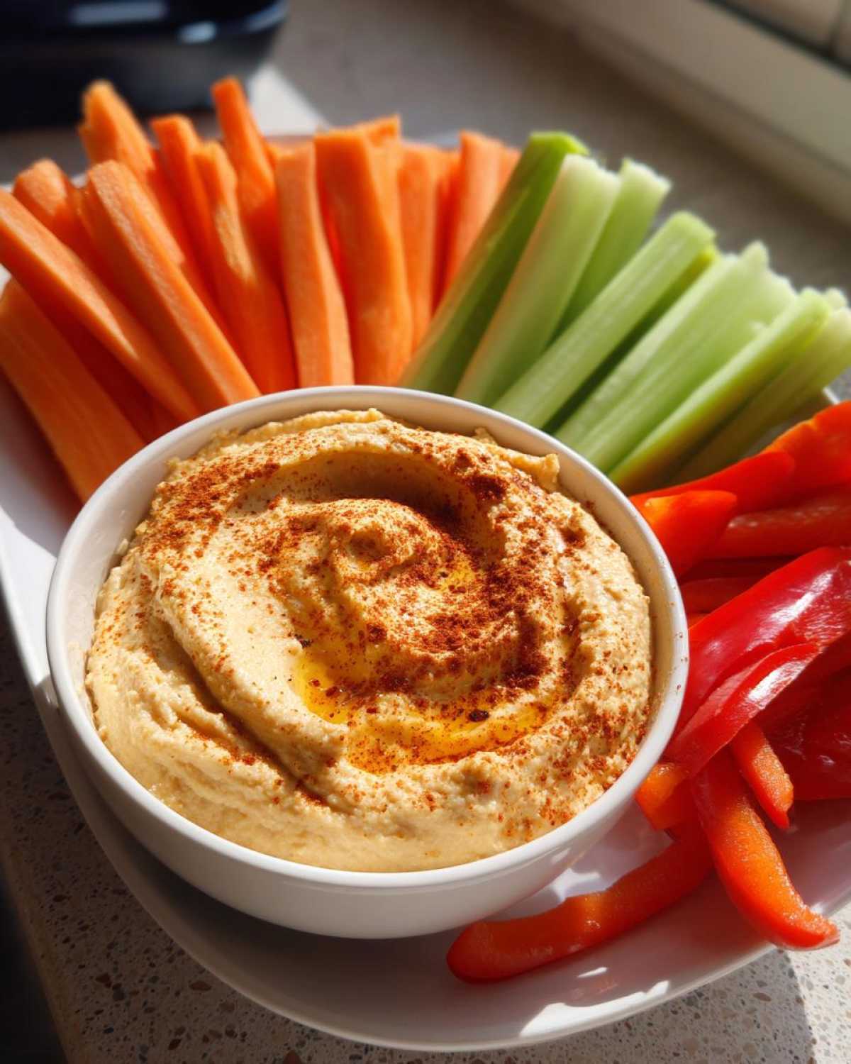 Hummus with Veggie Sticks - detail 3