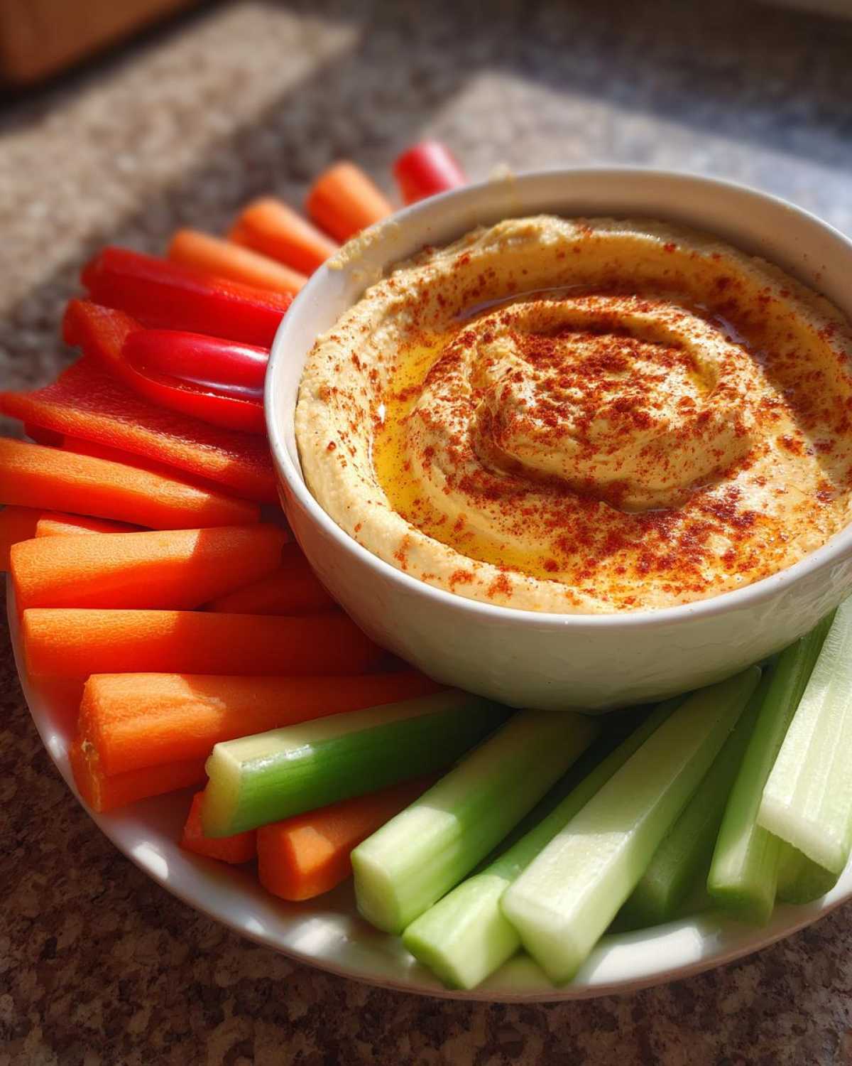 Hummus with Veggie Sticks - detail 4