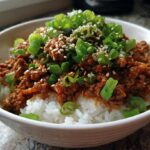 Korean Ground Beef and Rice Bowls