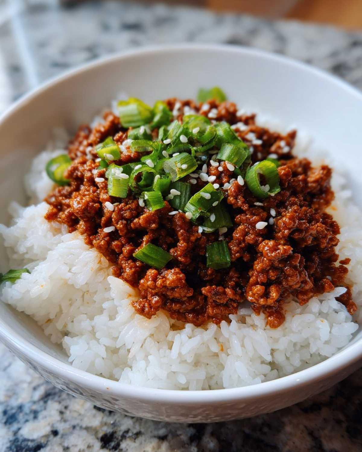 Korean Ground Beef and Rice Bowls - detail 4