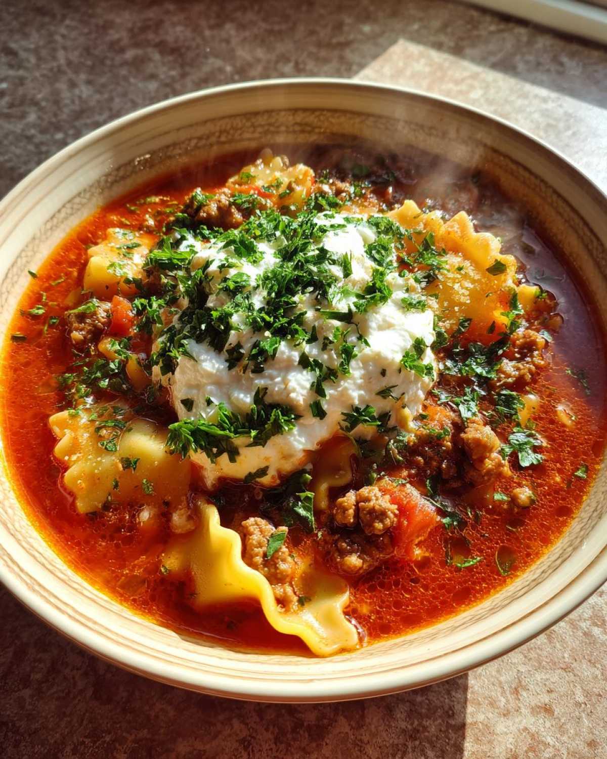 Lasagna Soup - detail 2