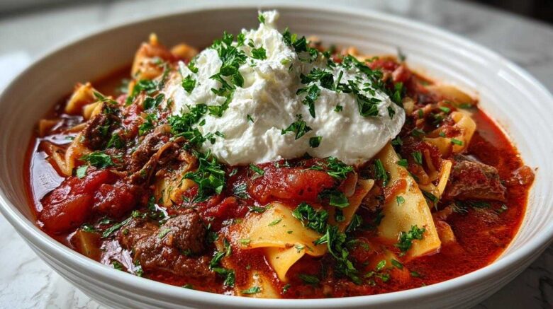 Lasagna Soup