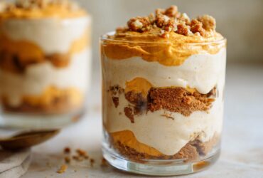 Layered Pumpkin Fluff Parfaits
