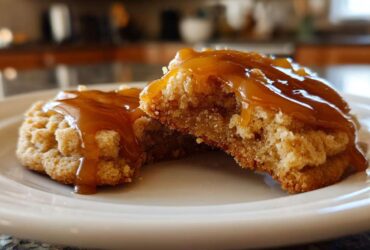 Maple Glazed Shortbread Cookies