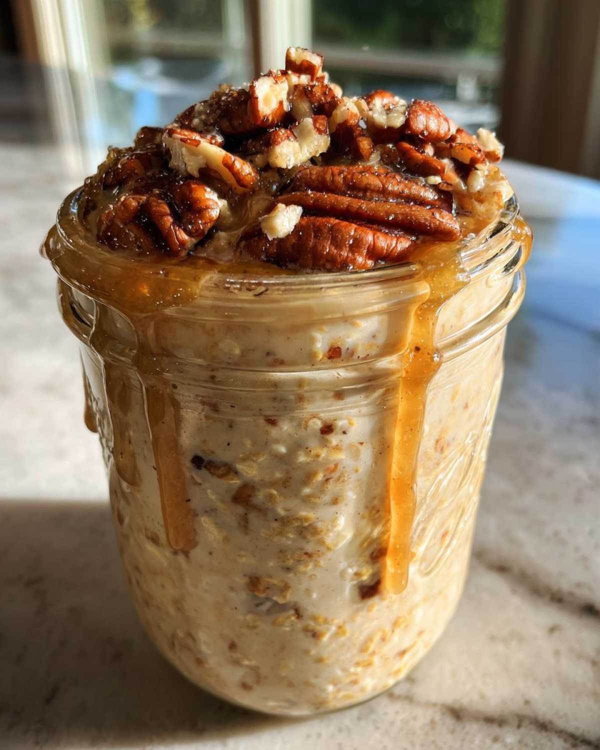 Maple Pecan Overnight Oats - detail 1