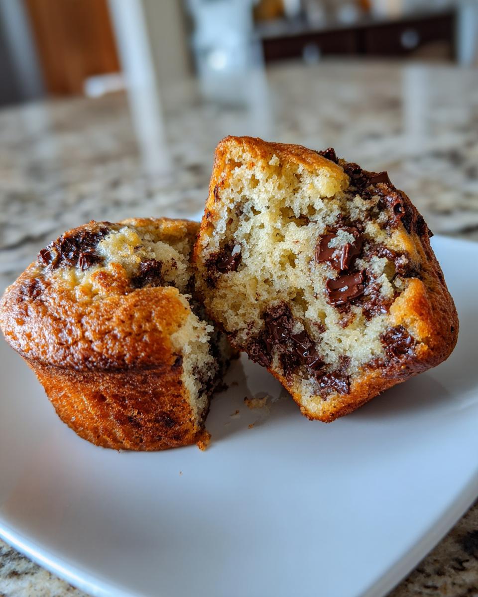 Moist Banana Chocolate Chip Muffins - detail 3
