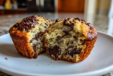 Moist Banana Chocolate Chip Muffins