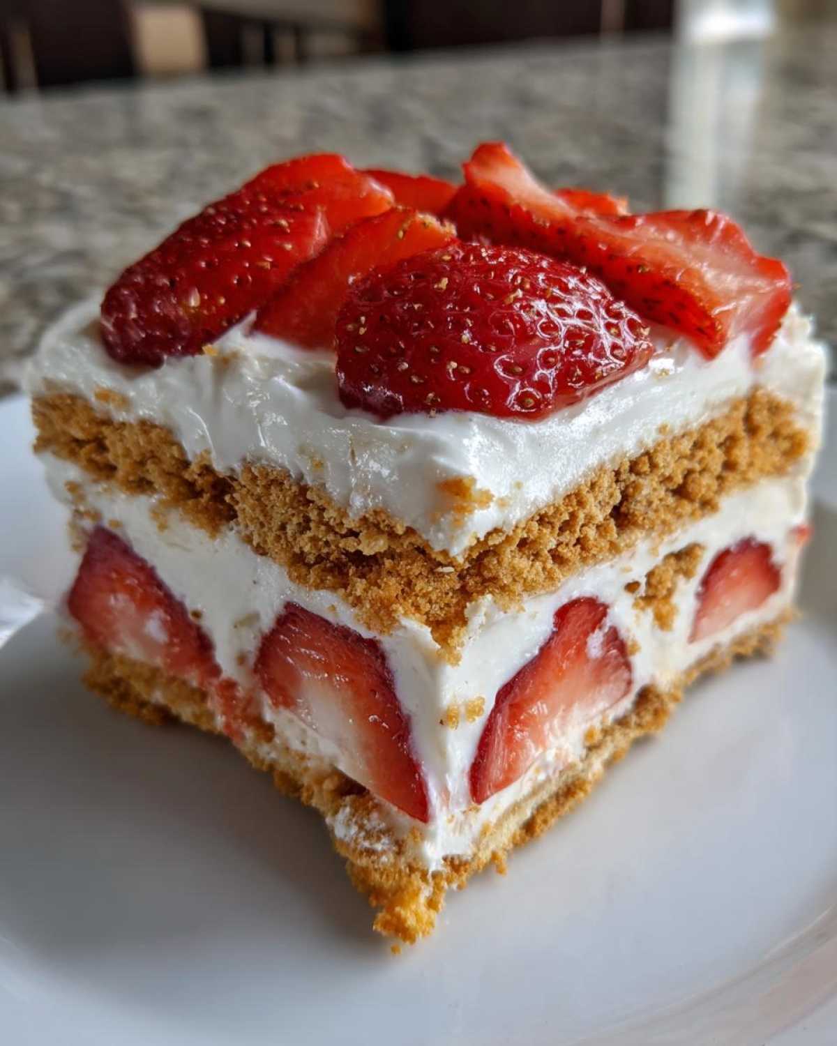 No-Bake Strawberry Shortcake Icebox Cake - detail 1