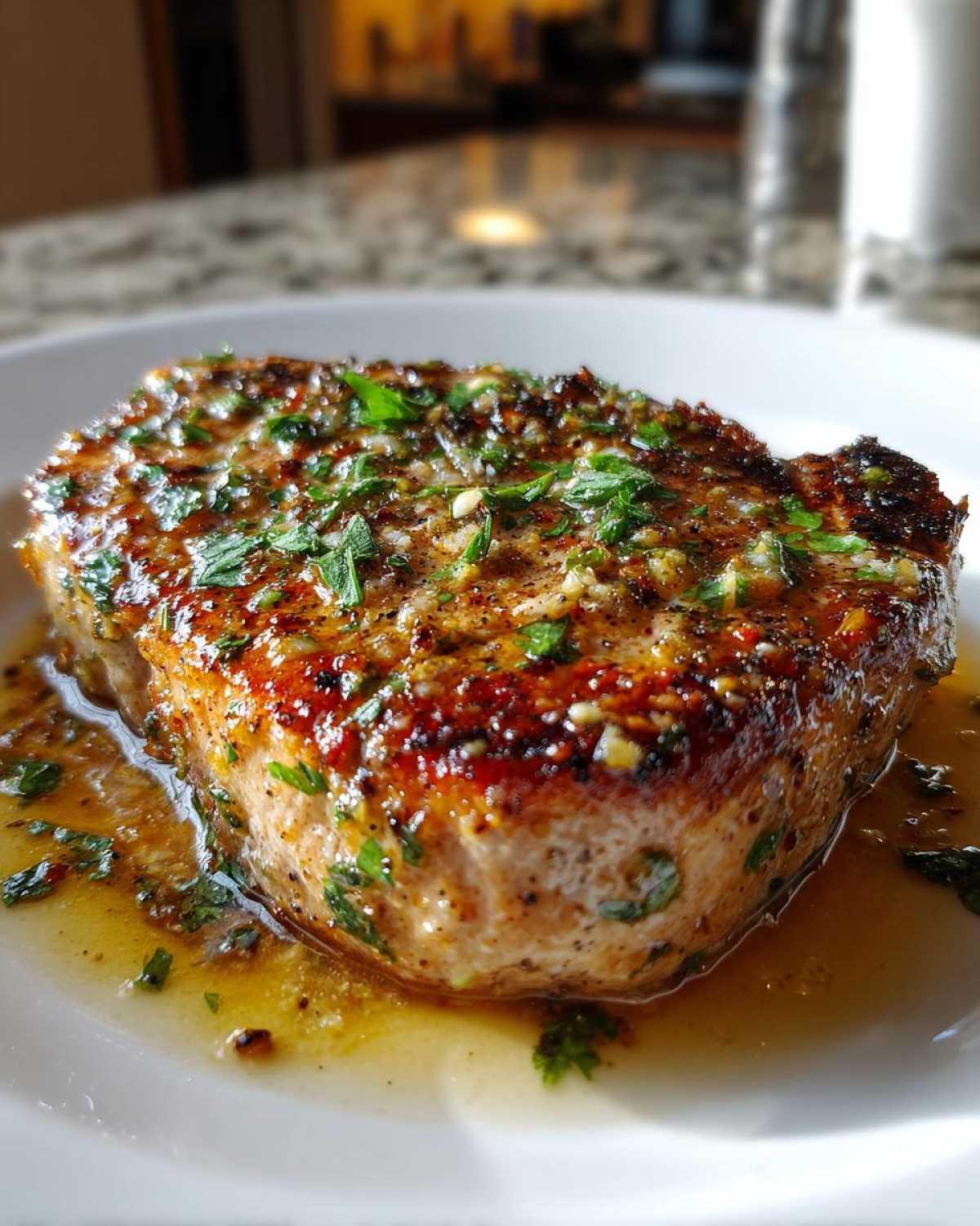 Pan-Seared Pork Chops with Garlic Butter - detail 3