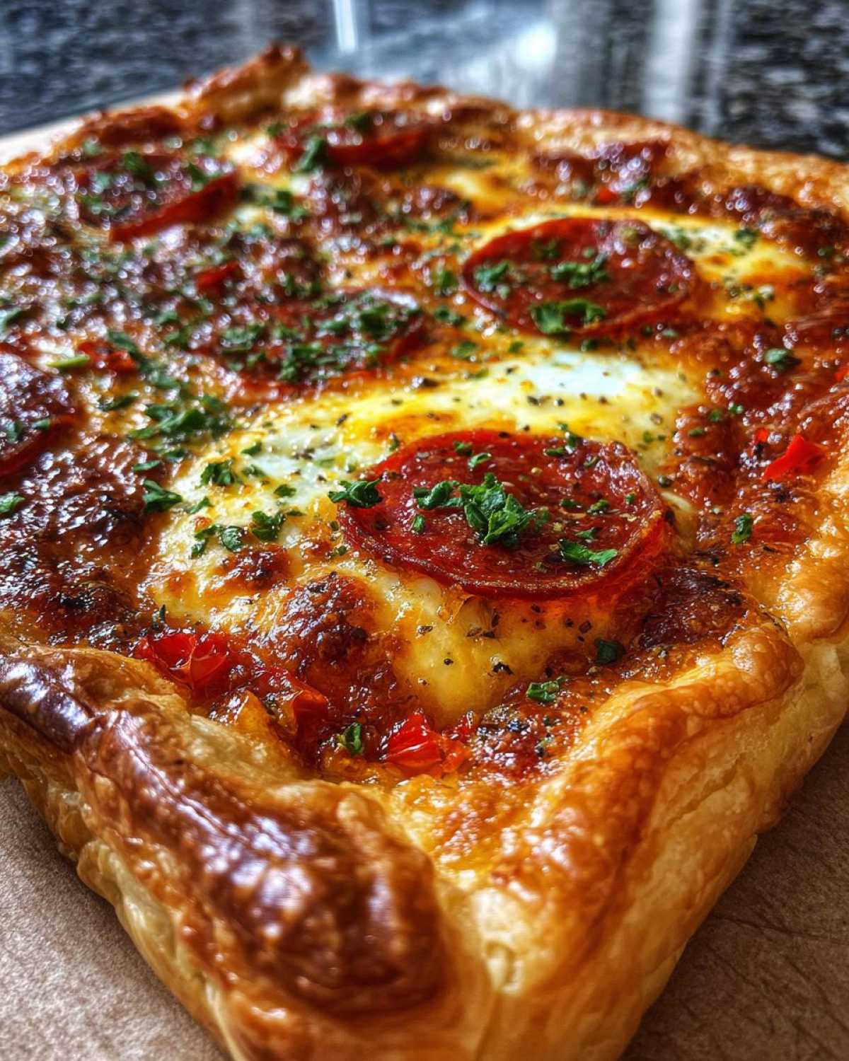 Pizza Puff Pastry Tarts - detail 4