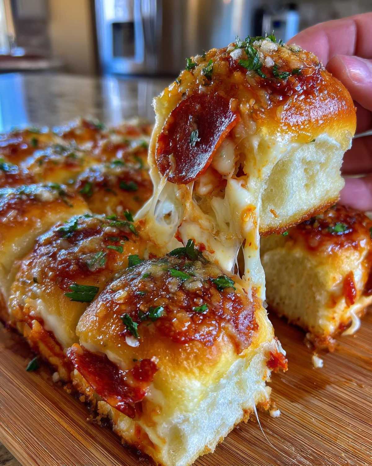 Pull-Apart Pepperoni Pizza Sliders - detail 3