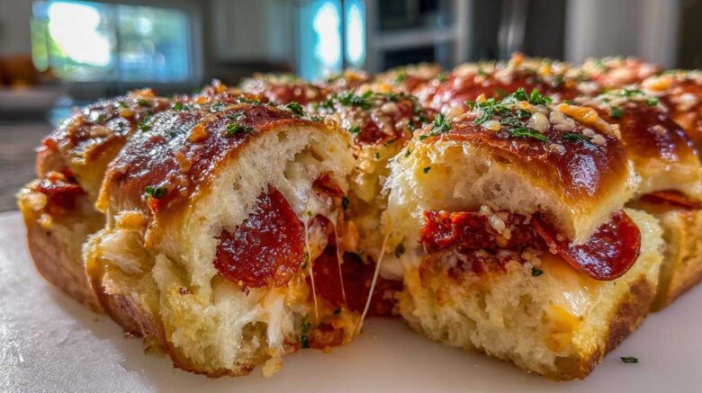 Pull-Apart Pepperoni Pizza Sliders