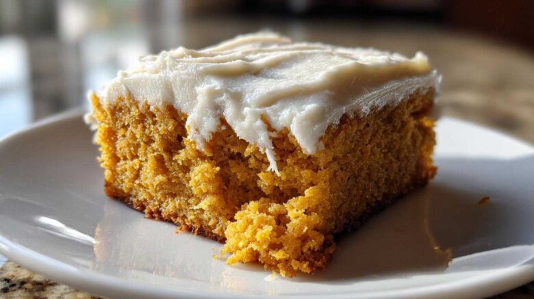 Pumpkin Bars with Cream Cheese Frosting