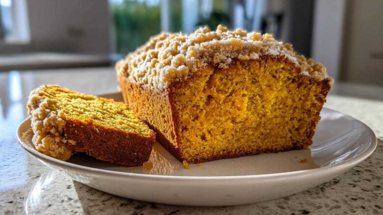 Pumpkin Bread with Streusel Topping