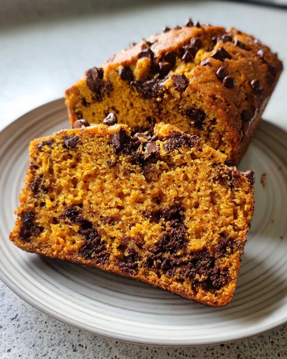 Pumpkin Chocolate Chip Bread - detail 2