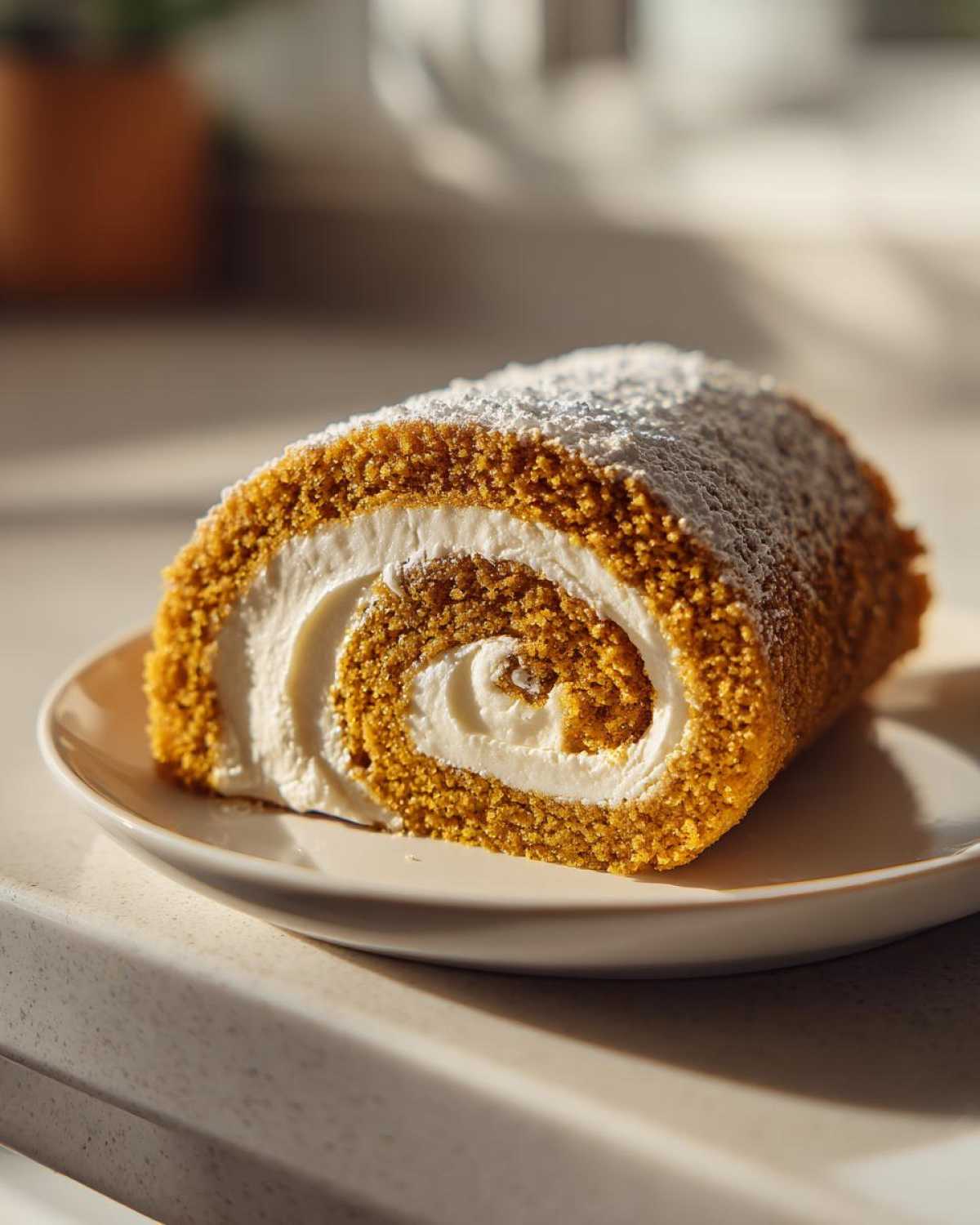 Pumpkin Roll with Cream Cheese Filling - detail 1
