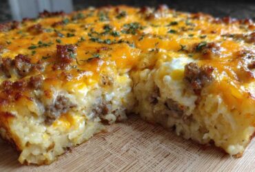 Sausage Hashbrown Breakfast Casserole
