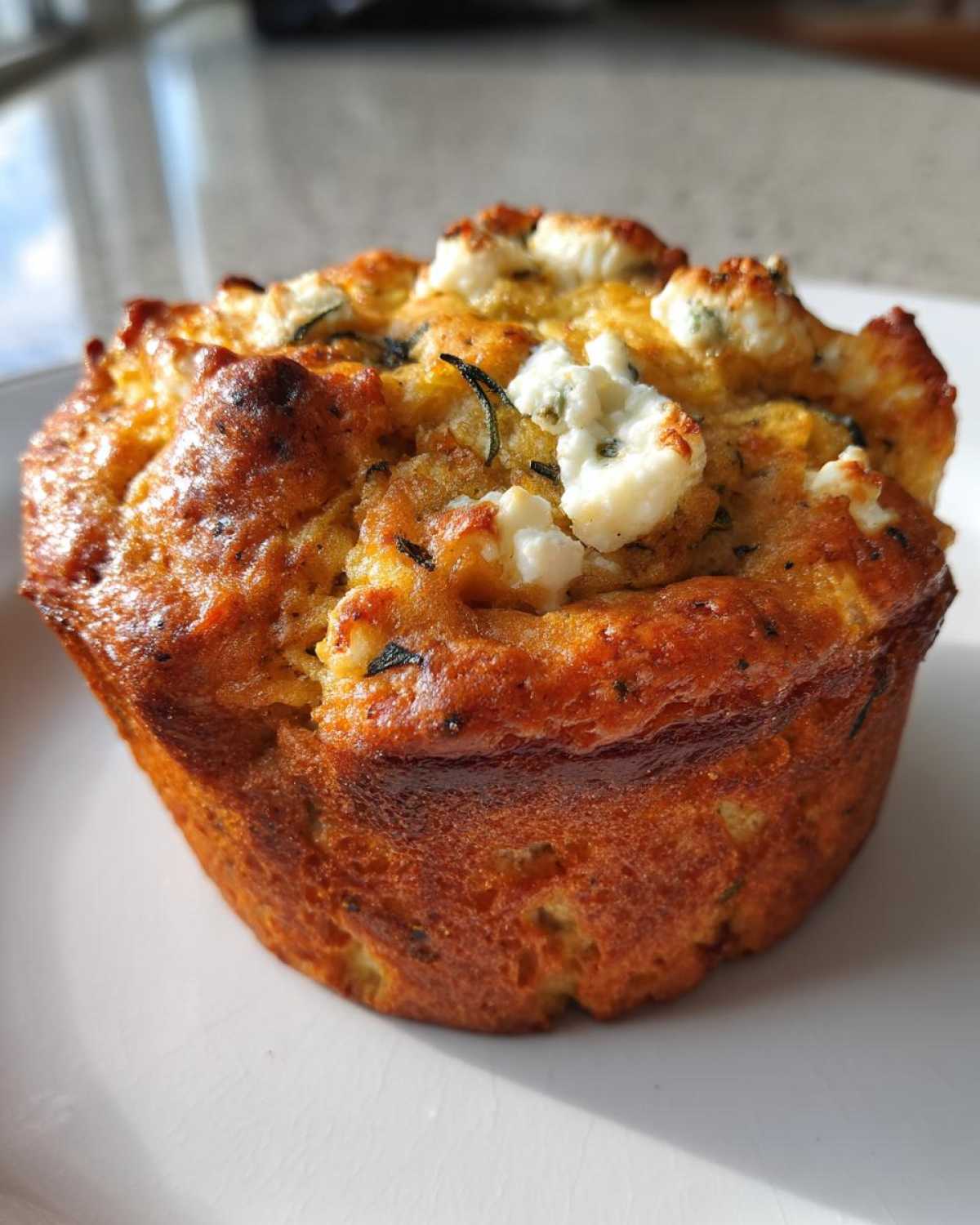 Savory Pumpkin Muffins with Sage and Feta - detail 2