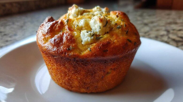 Savory Pumpkin Muffins with Sage and Feta