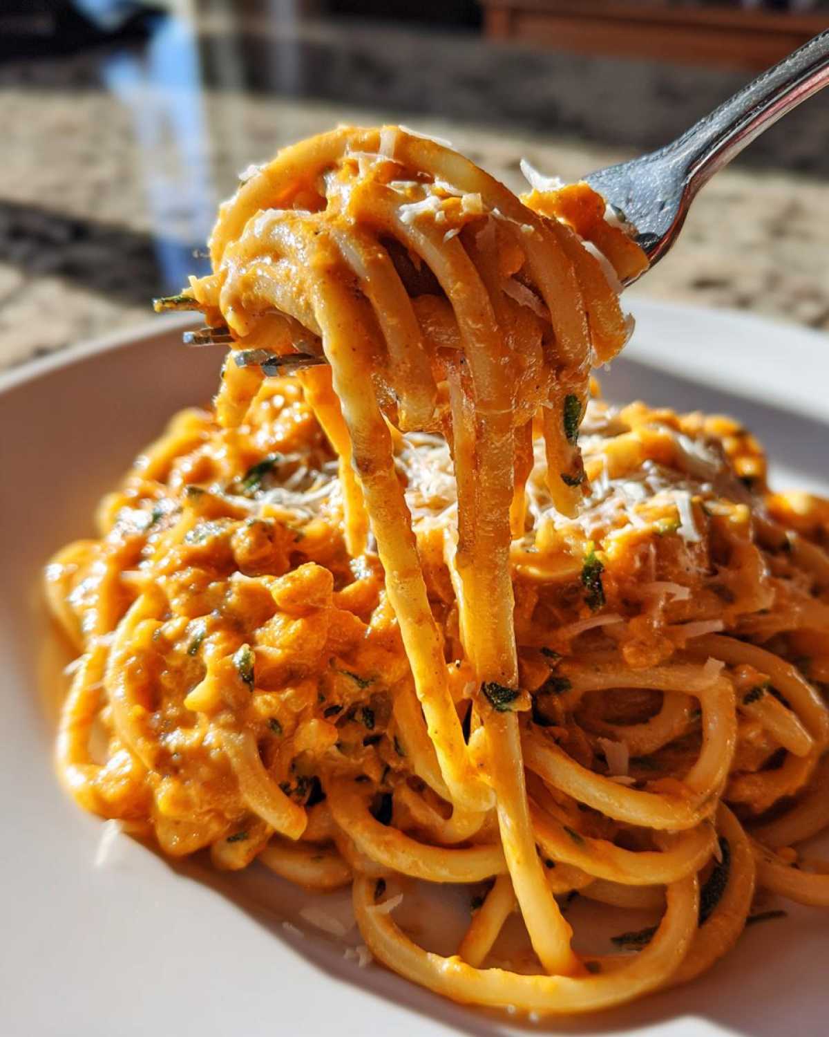 Savory Pumpkin Pasta Sauce - detail 2