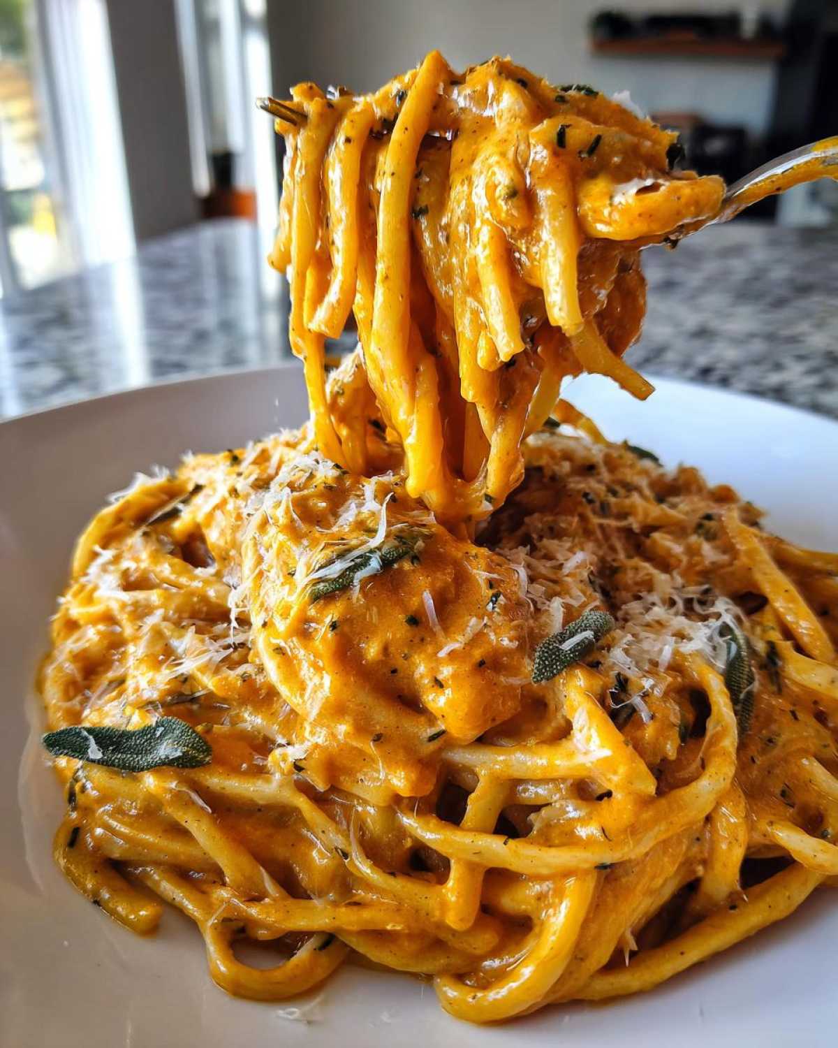 Savory Pumpkin Pasta Sauce - detail 3