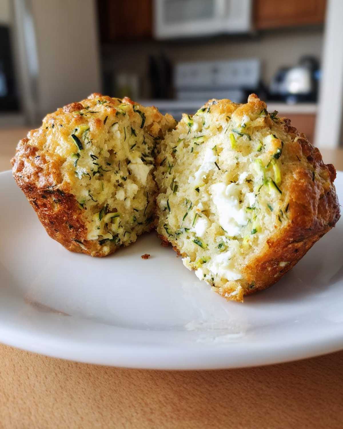 Savory Zucchini and Feta Muffins - detail 3