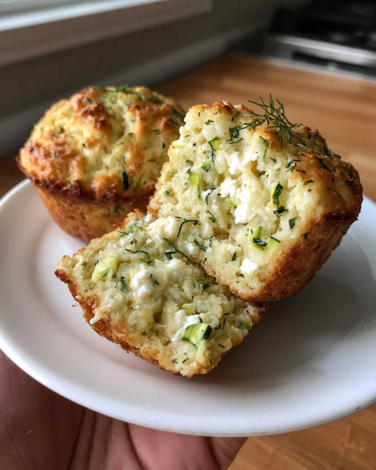 Savory Zucchini and Feta Muffins - detail 4