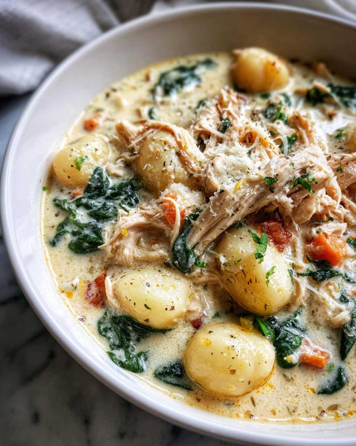 Slow Cooker Chicken Gnocchi Soup (Olive Garden Copycat) - detail 1