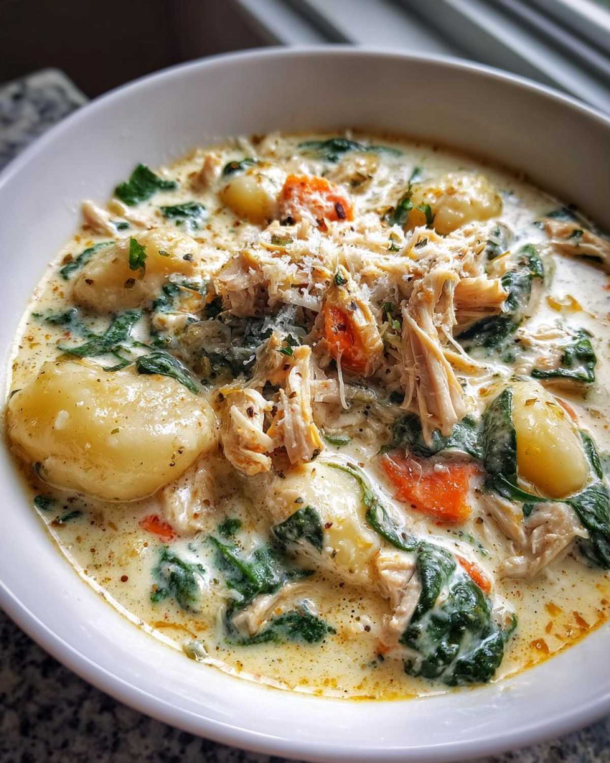 Slow Cooker Chicken Gnocchi Soup (Olive Garden Copycat) - detail 2