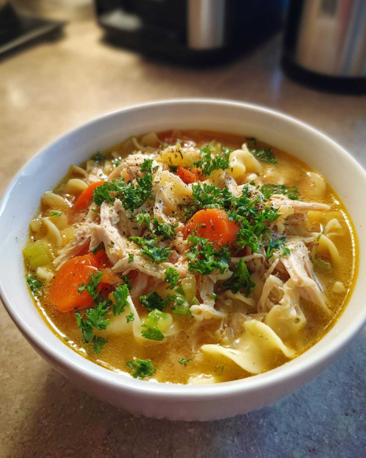Slow Cooker Chicken Noodle Soup - detail 2