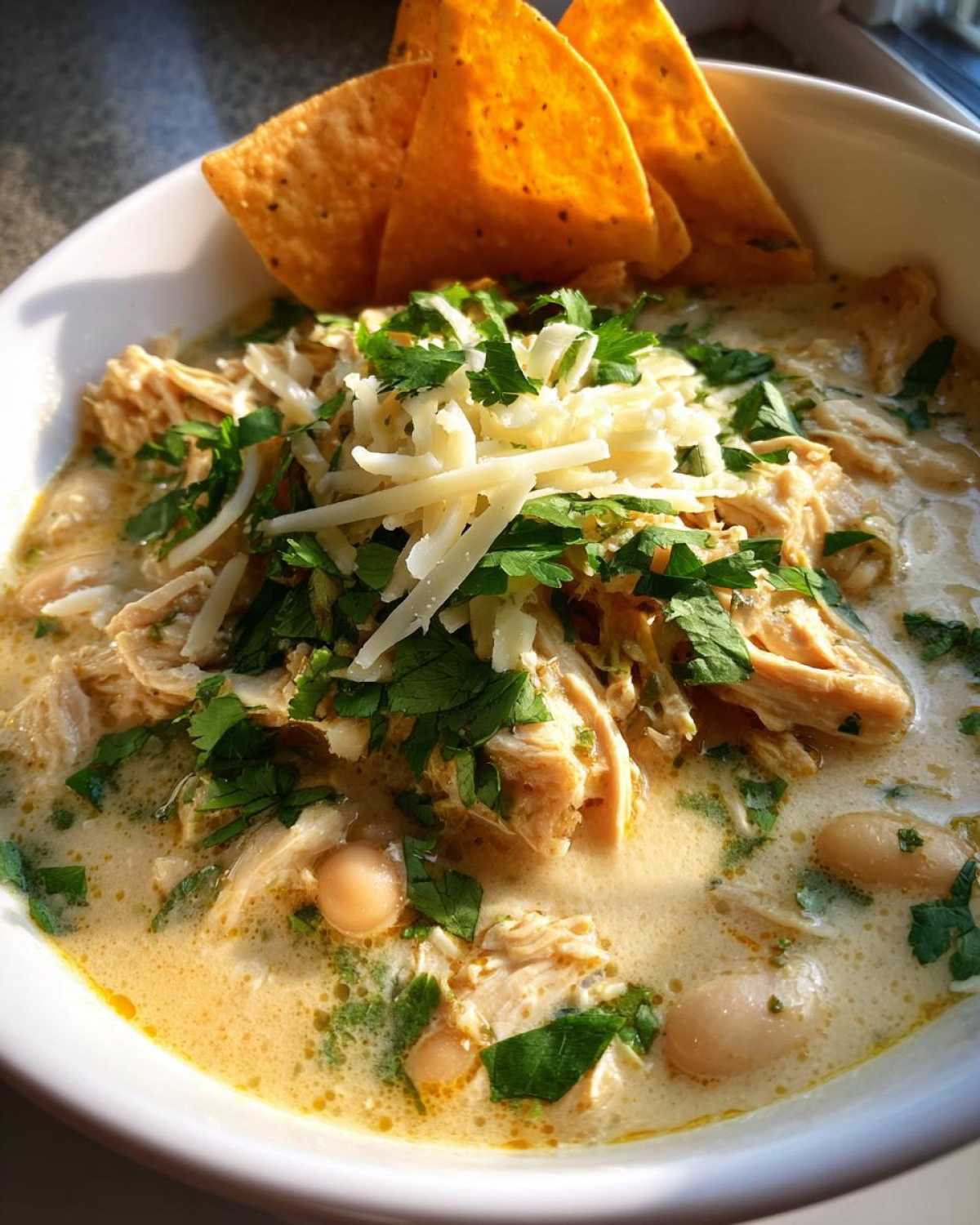 Slow Cooker White Chicken Chili - detail 4