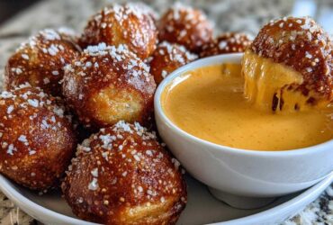 Soft Pretzel Bites with Beer Cheese Dip