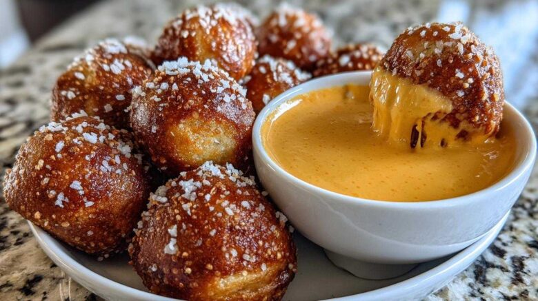 Soft Pretzel Bites with Beer Cheese Dip