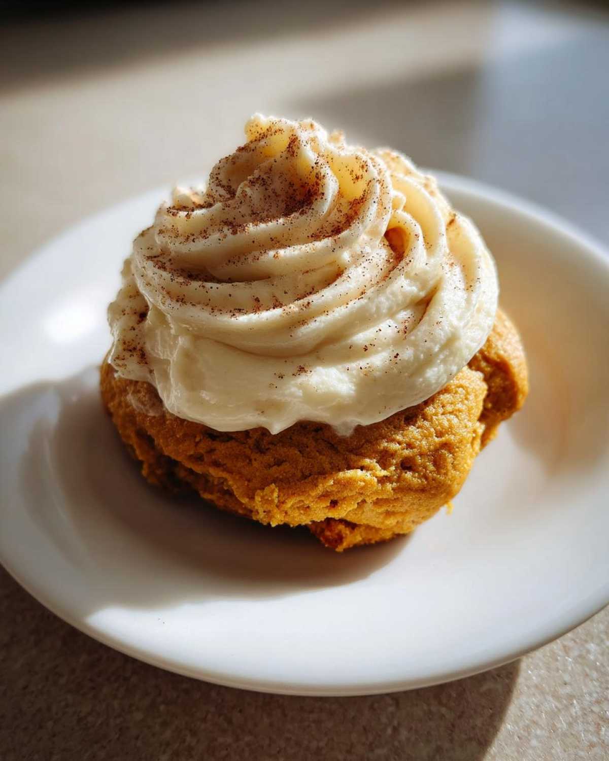 Soft Pumpkin Cookies with Cream Cheese Frosting - detail 1