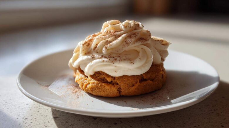 Soft Pumpkin Cookies with Cream Cheese Frosting