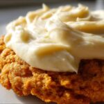Soft Pumpkin Cookies with Cream Cheese Icing