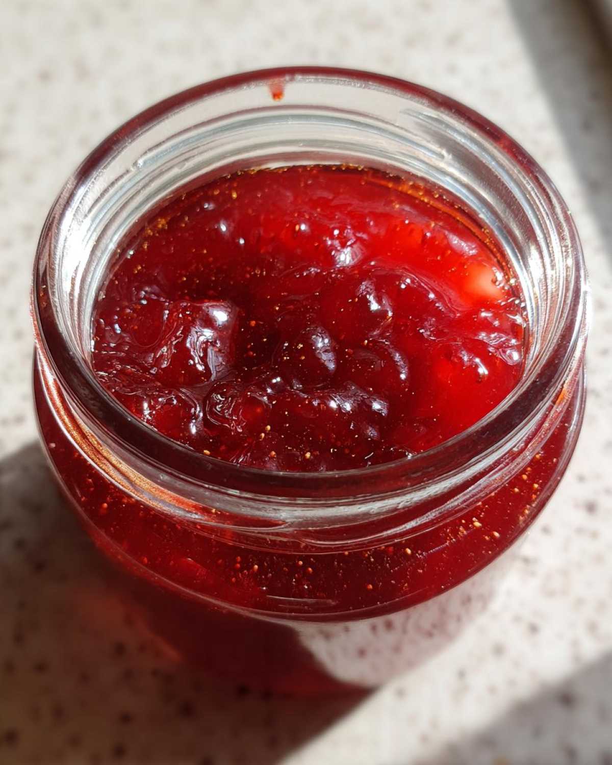 Spiced Cranberry Strawberry Jam (Christmas Jam) - detail 4