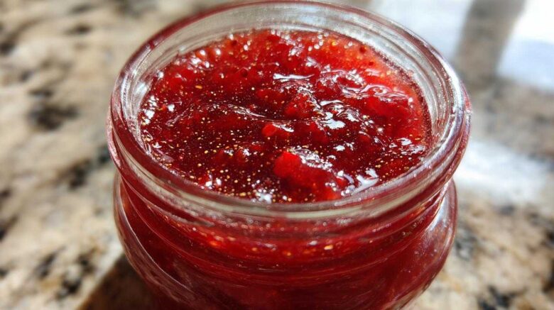 Spiced Cranberry Strawberry Jam (Christmas Jam)