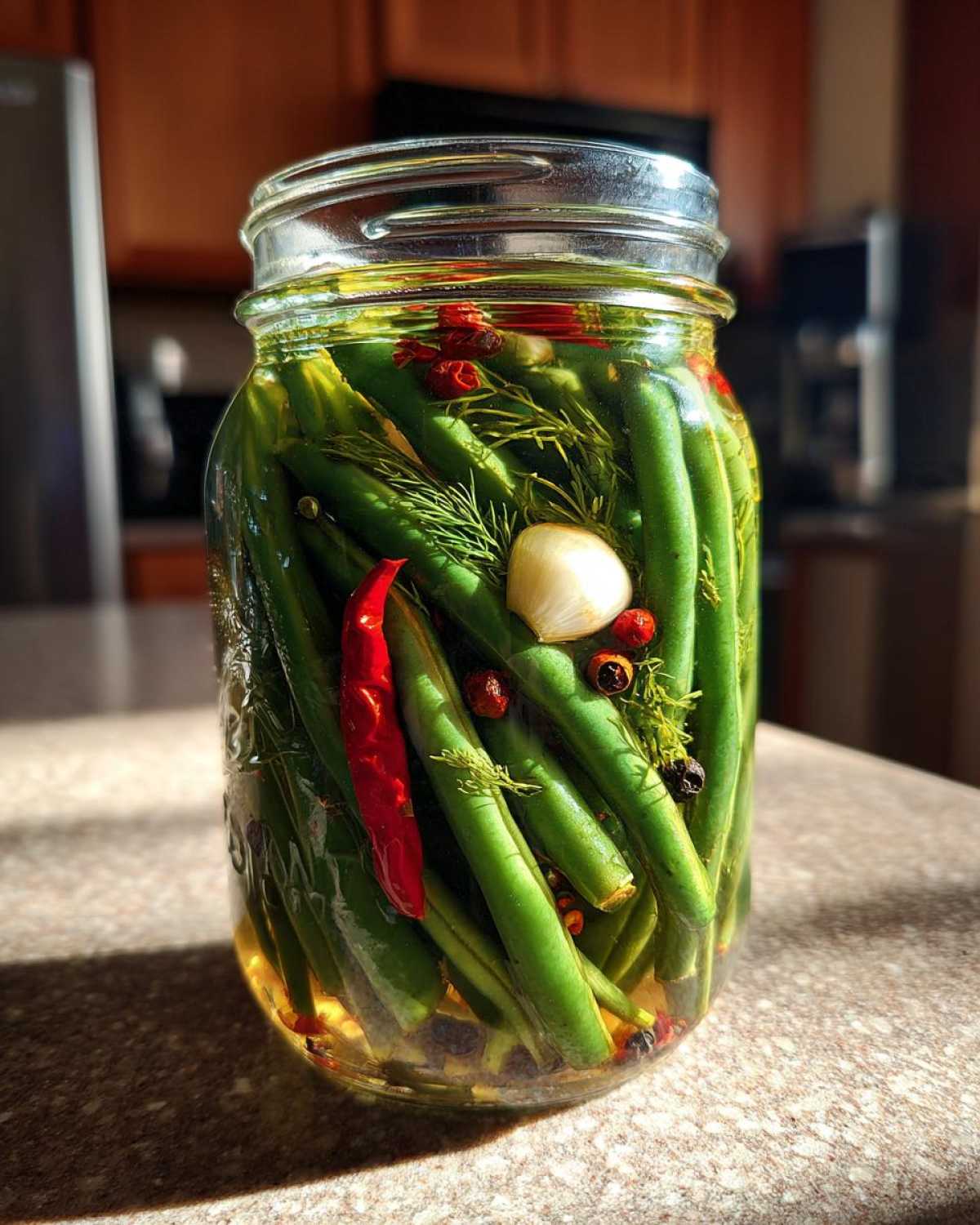 Spicy Dilly Beans - detail 1