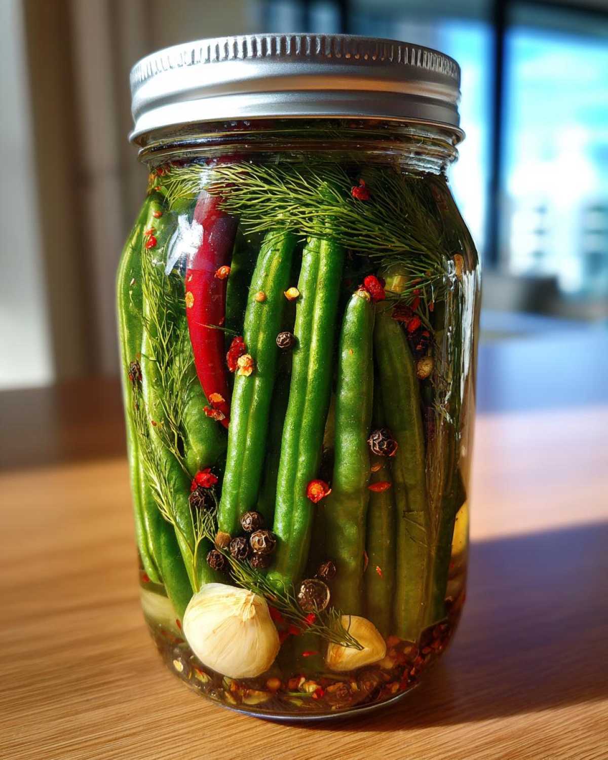 Spicy Dilly Beans - detail 3