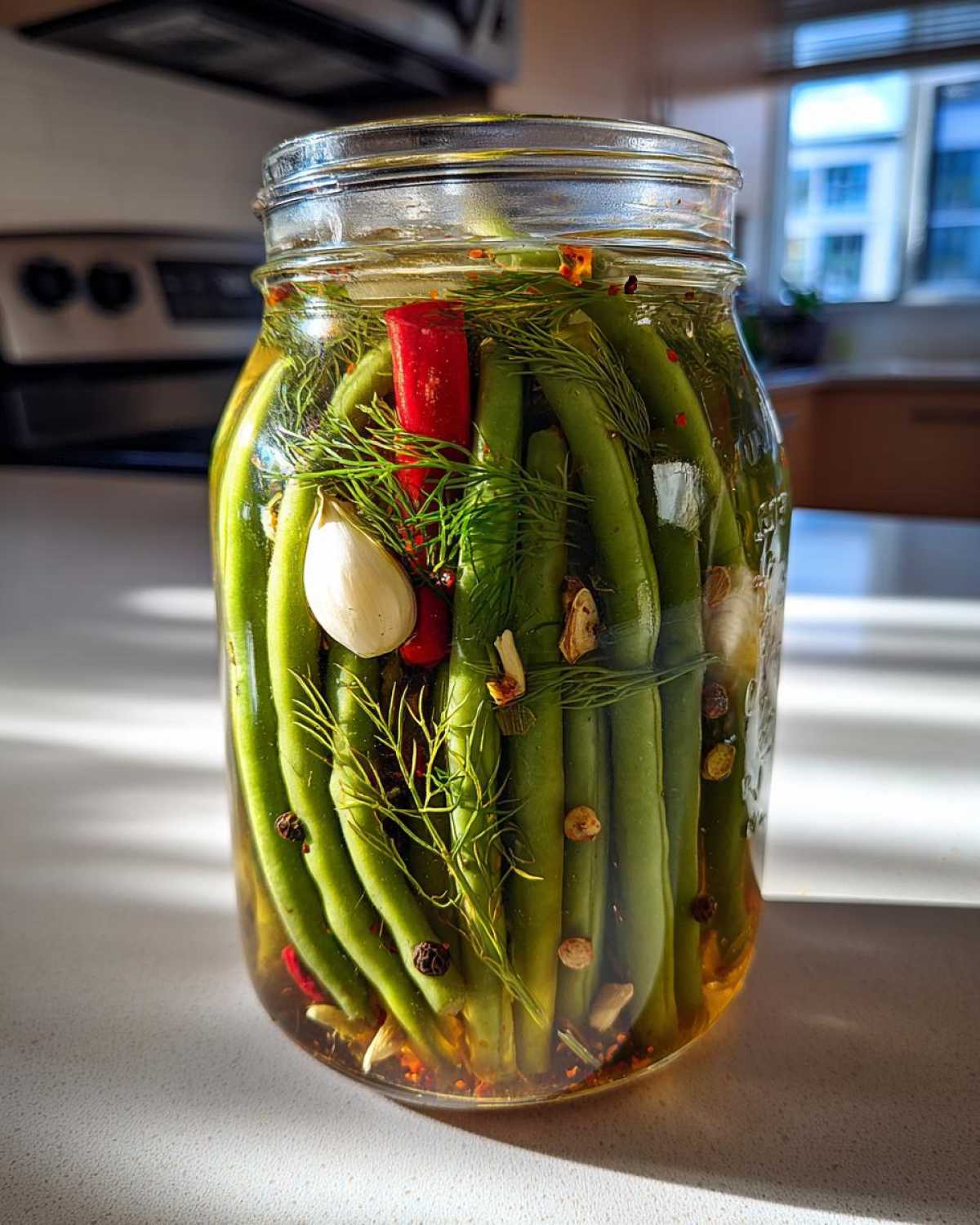 Spicy Dilly Beans - detail 4