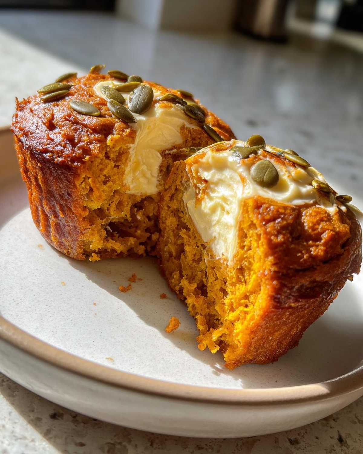 Starbucks-Copycat Pumpkin Cream Cheese Muffins - detail 1