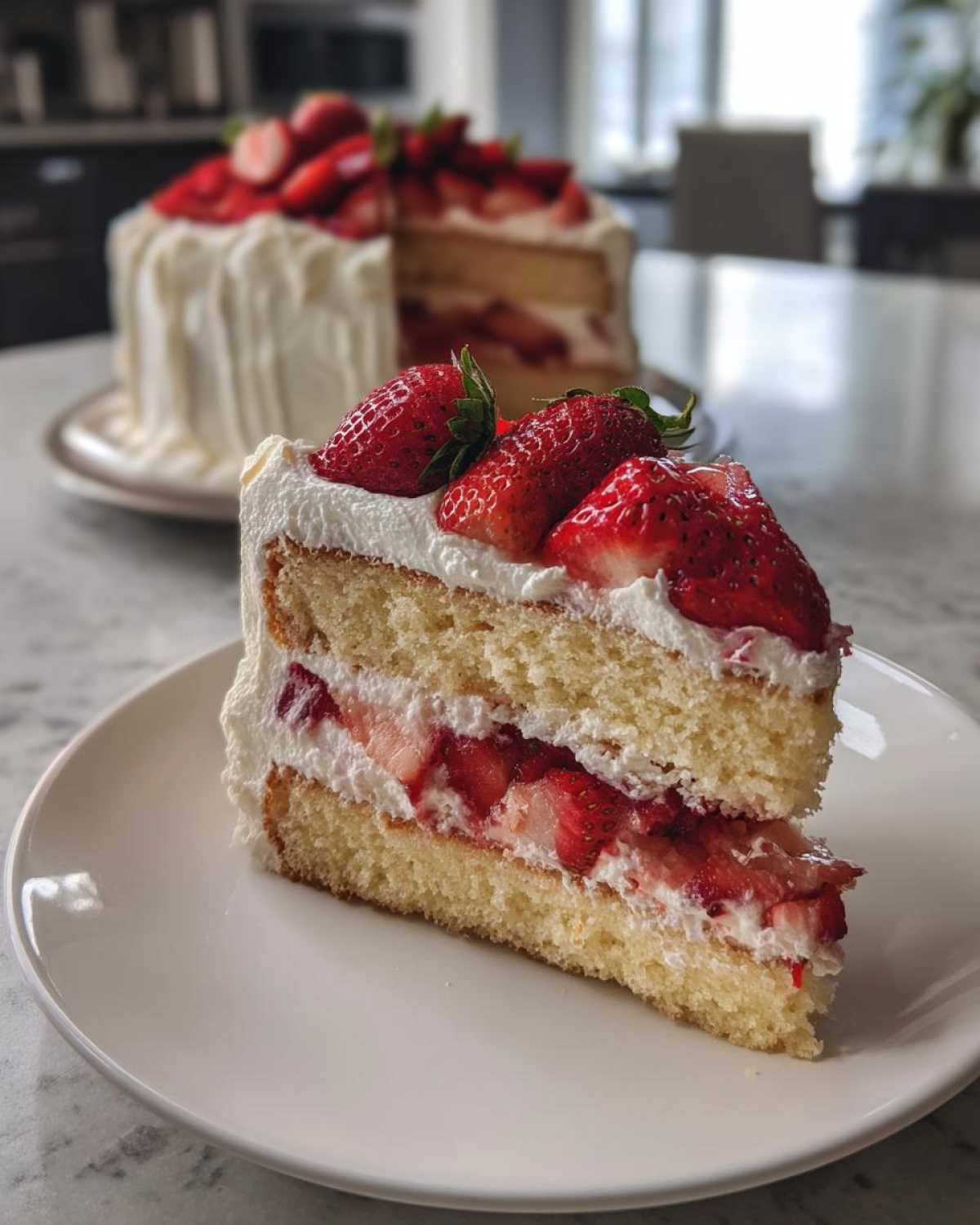 Strawberry Shortcake Layer Cake - detail 1