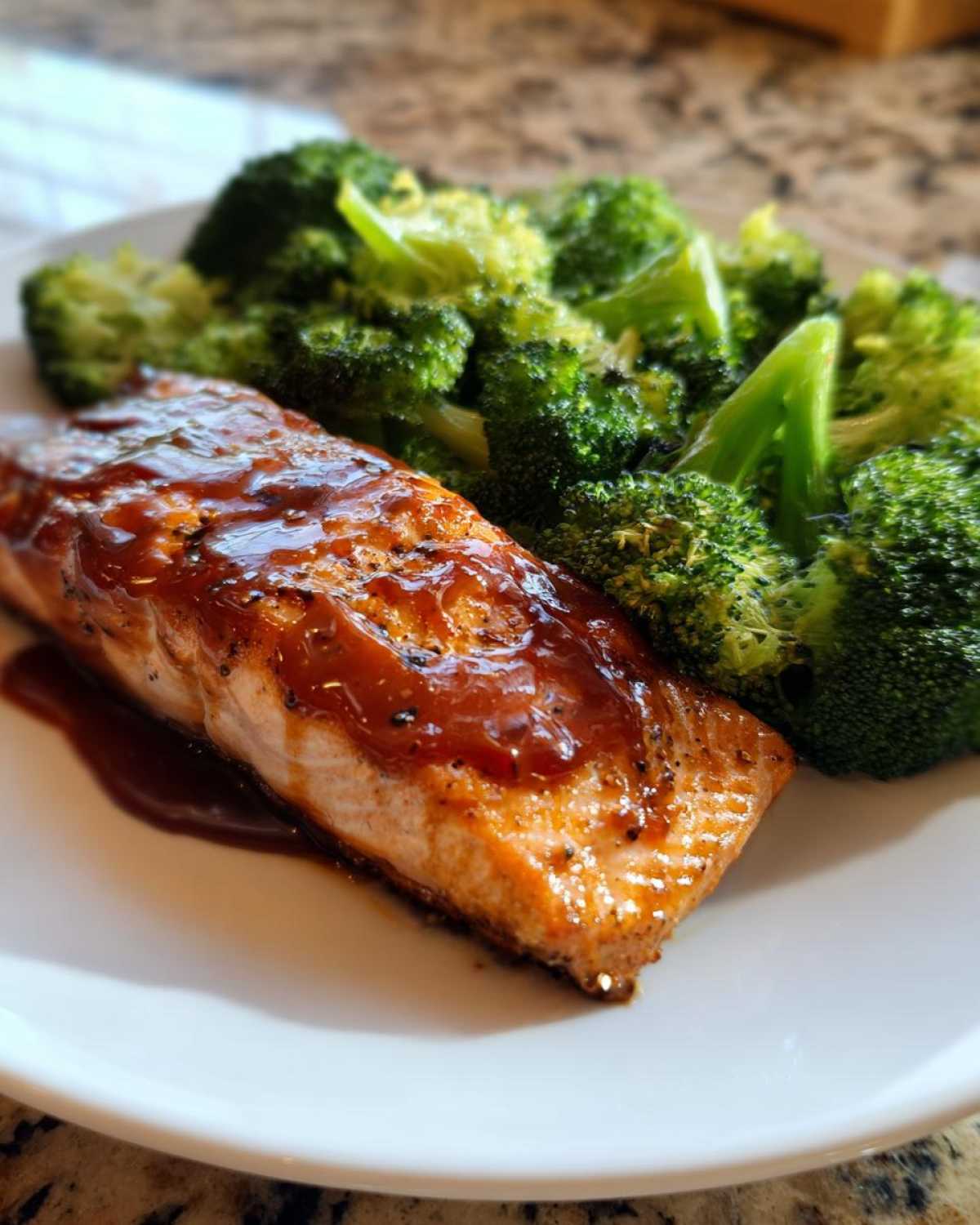 Teriyaki Salmon and Broccoli Sheet Pan Dinner - detail 2